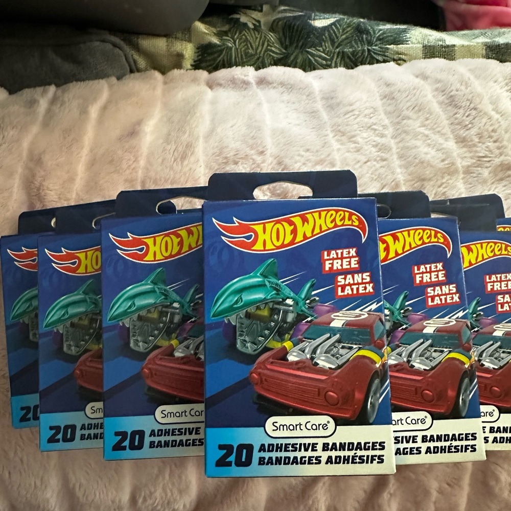 Hot Wheels Adhesive Bandages 10 BOXES- Blue